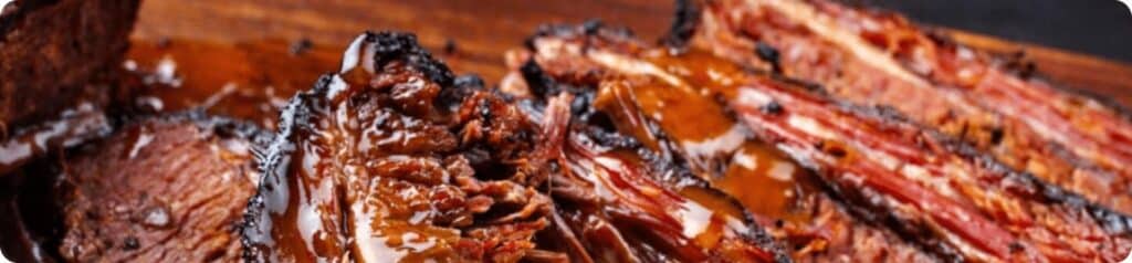 Mør og saftig brisket i BBQ-stil, en delikat tapasvariant